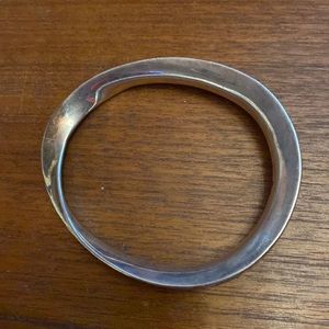 Sterling silver Taxco mobius bangle
